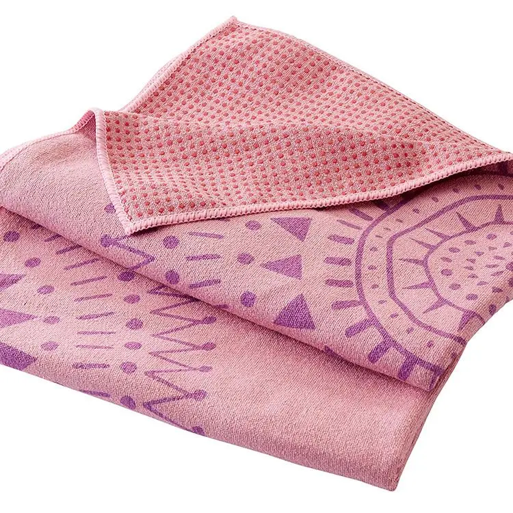 Anti-Slipping Superfine Fiber Hot Yoga Mat Towel Ideal For Hot Yoga, Bikram, Pilates