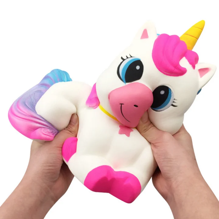 Slow Rising Foam Jumbo Squishy Dreamy Rainbow Unicorn Girls Squishy Toy