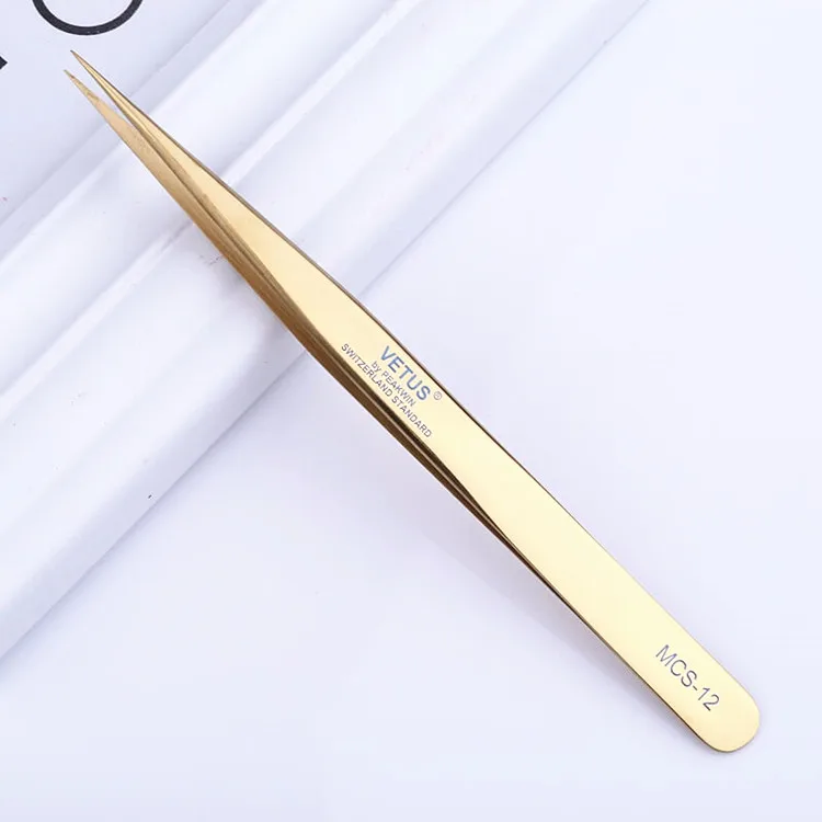 
Professional Makeup Eyelash Extensions Tools Private Label Russian Volume Vetus Eyelash Tweezers Set 