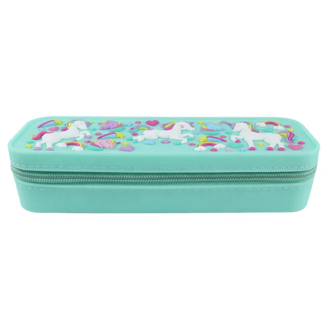 2019, высококачественный милый силиконовый пенал, Красочный милый пенал для детей