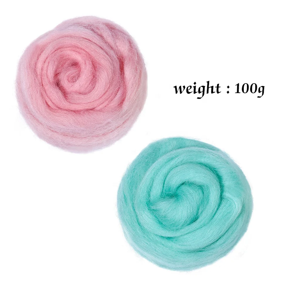 100g Per Bag 87 Colors Are Optional Wet Felting Wool Needle Felting Wool