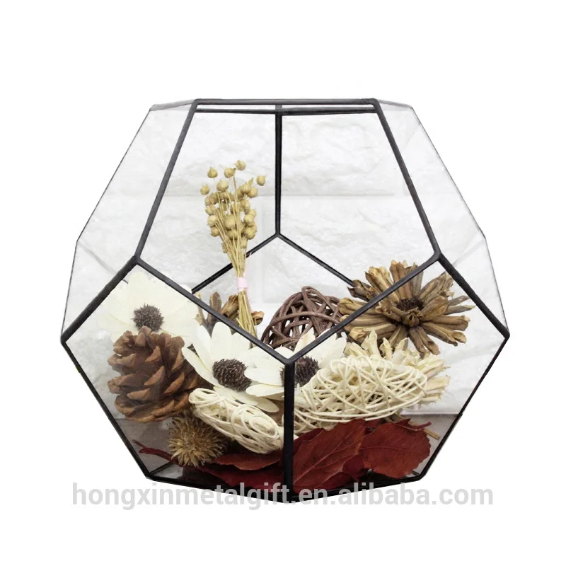 Круглый комнатный подвесной медный геометрический стеклянный террариум для растений оптом внутренний Террариум для дома и свадебного декора