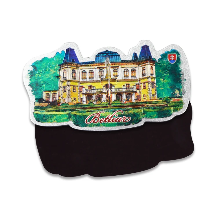 New Products Home Decoration Tourist Norway Gift Hungary 3d Foil Aluminium Fridge Magnet