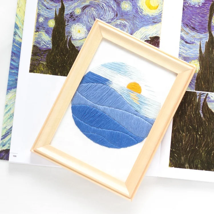 
hot sell popular starter hand embroidery kit diy for home decorations 