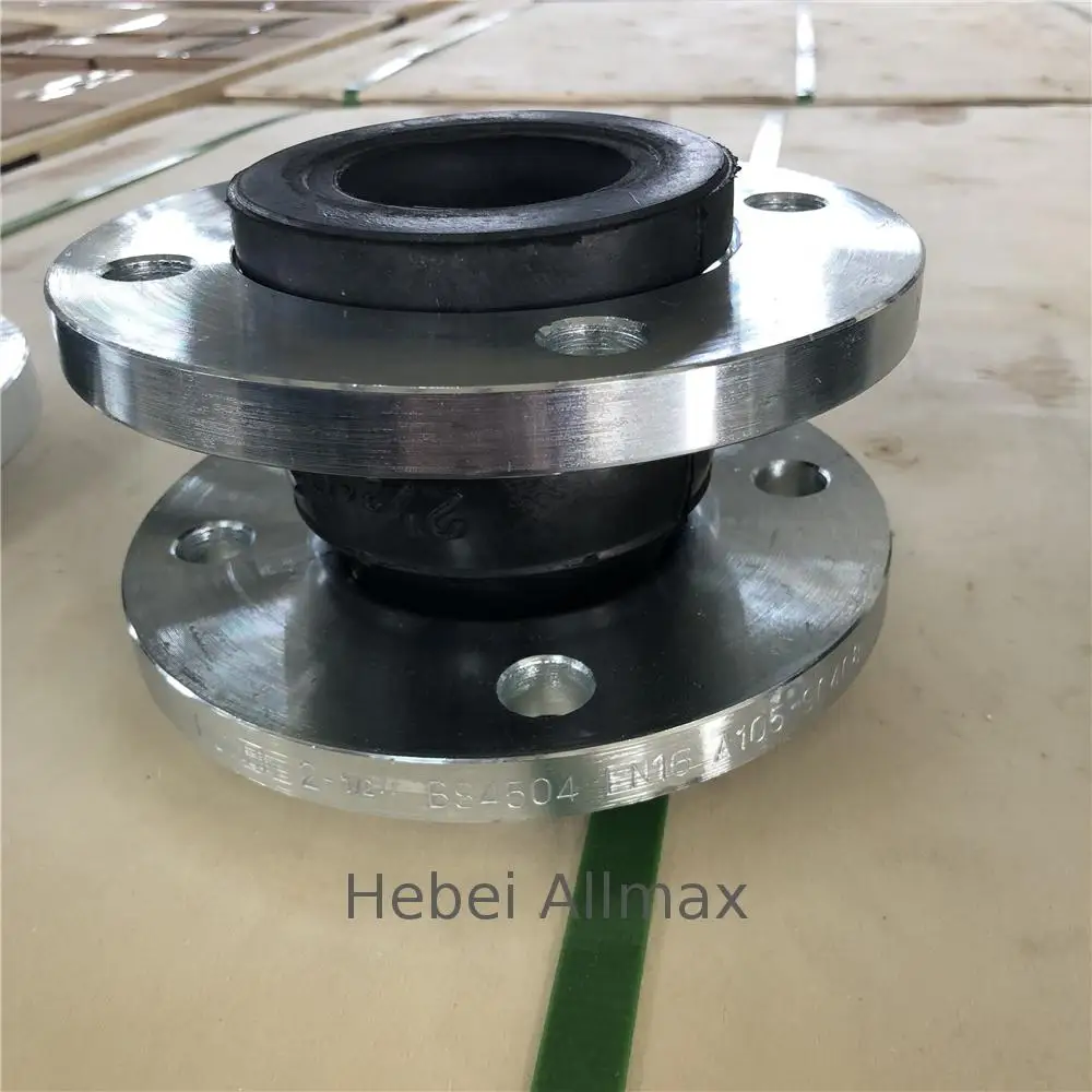 Гибкая Фланцевая стальная Соединительная муфта большого размера для трубопровода, Антивибрационная резиновая муфта с одним шаром
