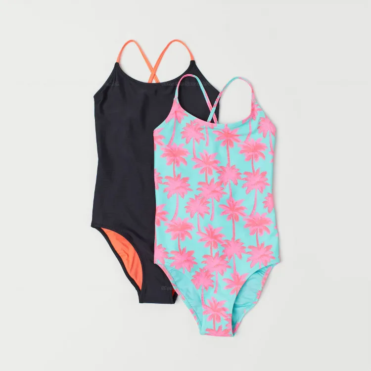 Customized Cute Children Models Swimwear One Piece Swimsuit for Baby Girl Swimwear & Beachwear Printed European Sportswear