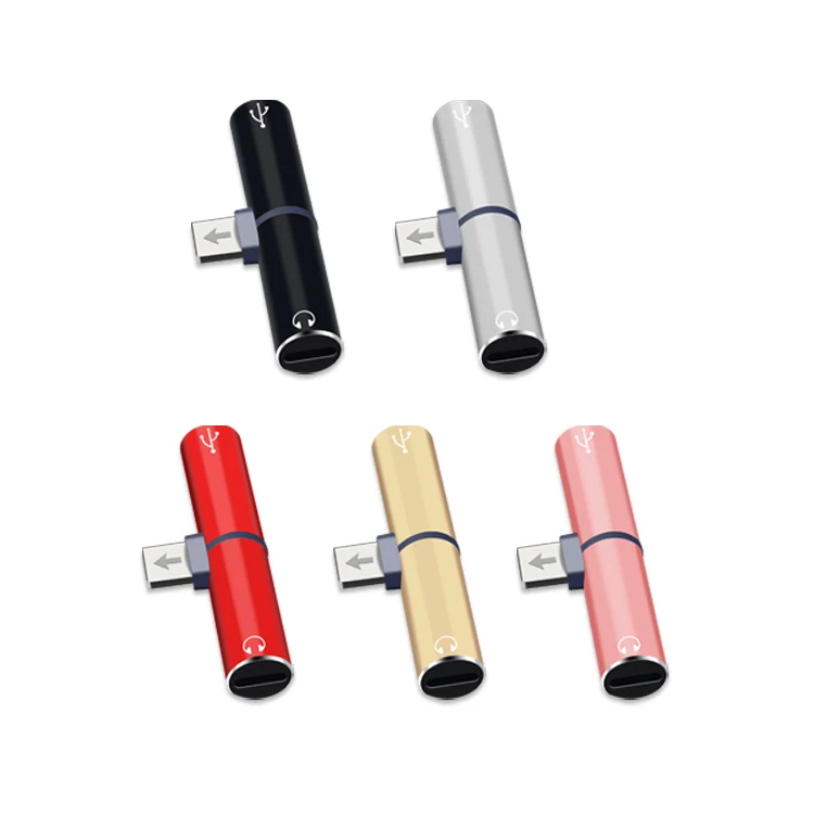 
Audio Charging Dual Adapter Splitter Cable Earphone AUX Cable Converter Adapter 