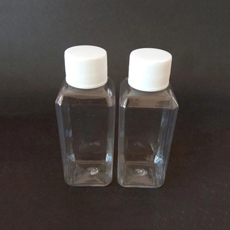 60ml 2 oz PET plastic square bottle for Juice Shots