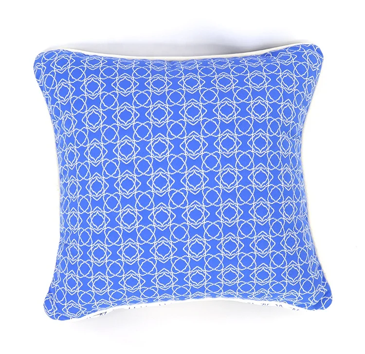 UV Protect Olefin Waterproof Fabric Outdoor Throw Pillow Case Cushion Cover