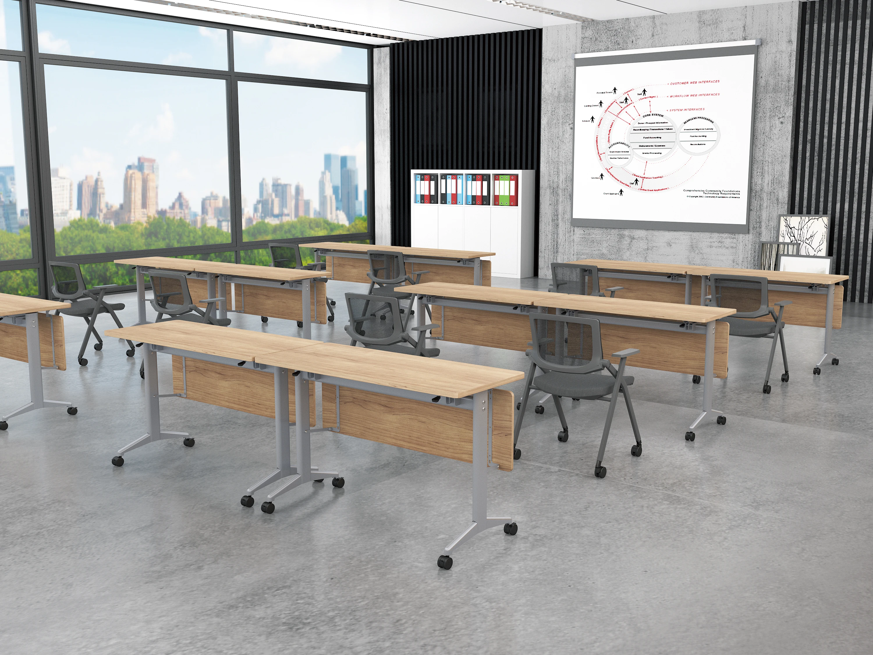 
Hot sale modern folding training table foldable training table with competitive price 