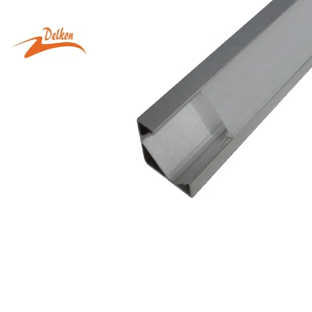 19*19mm 45 Degree Corner Aluminum LED Profile Systems with Mounting Accessories