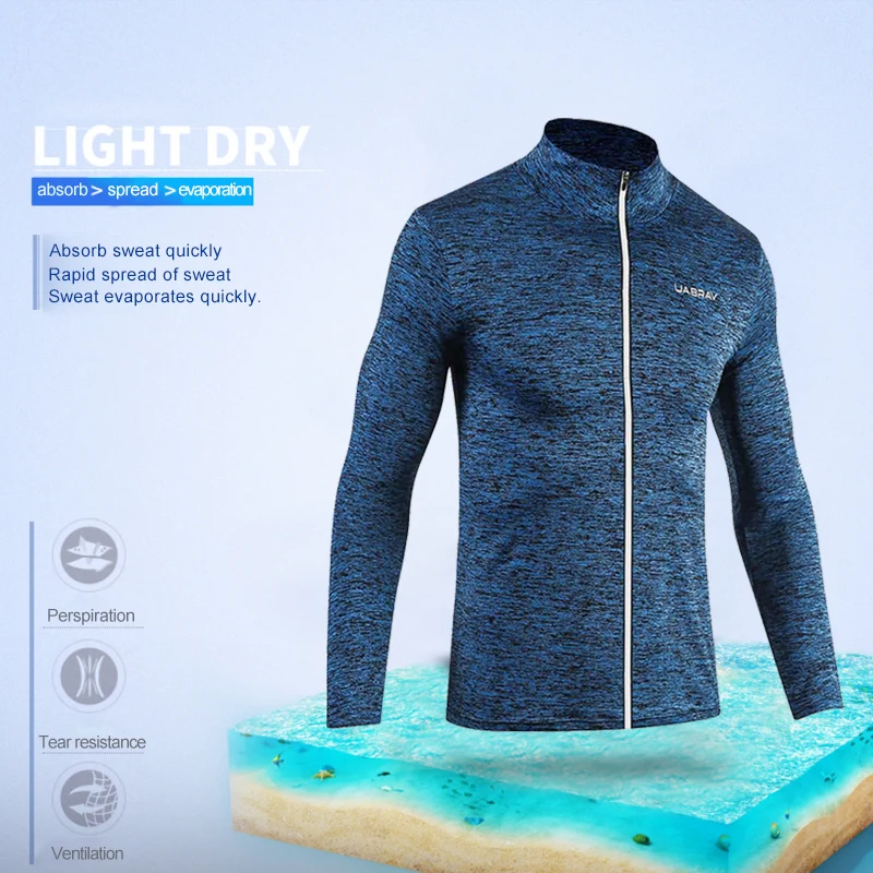 Wholesale Fashion Men Running Sports Training Sweatshirt Long sleeve Outdoor Fitness Sportswear