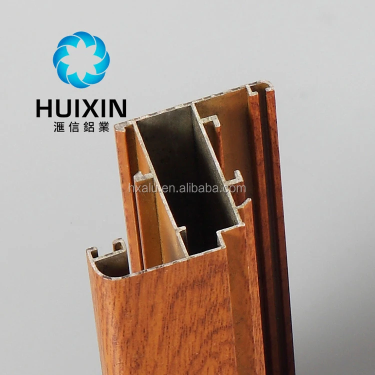 
aluminum producer wooden grain aluminium for window and door 