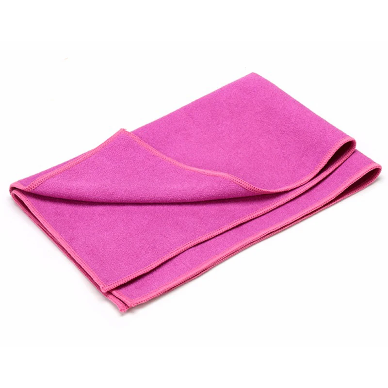 wholesale double suede absorbent nonslip fitness microfiber fabric yoga towel for hot yoga