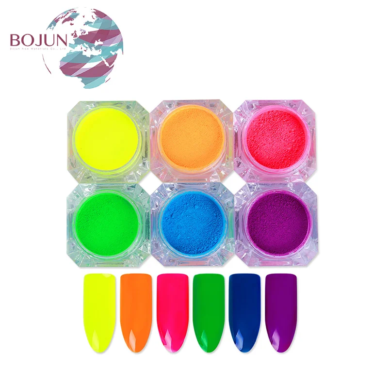 продажа неоновый 12 цвет night glow порошок в темноте фосфора ногтей Блеск Флуоресцентный порошок пигмент/фотохромные пигмент
