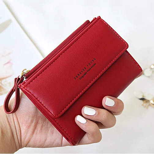 Women Glossy leather hide Branded Handmade RFID Leather Wallet