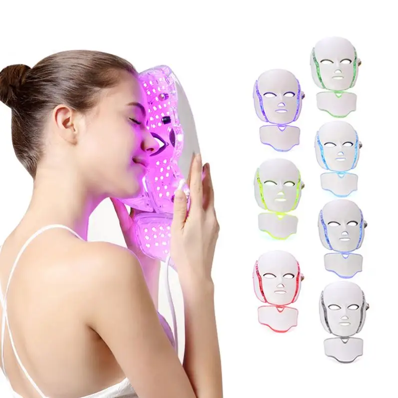 
Hot Sell Colorful PDT Light Therapy 7 Color Led mask rejuvenation Skin Mask free shipping 