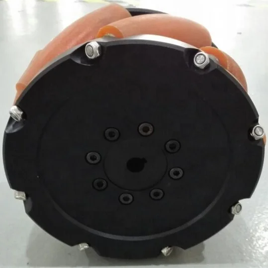 SS 13 inch 330 mm 4000 kg load heavy duty industrial mecanum wheel PU aluminum material