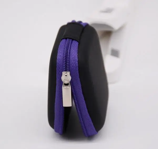 7cm * 7cm * 3cm  portable EVA square Pocket Collection Hard carrying Case Earphone bag