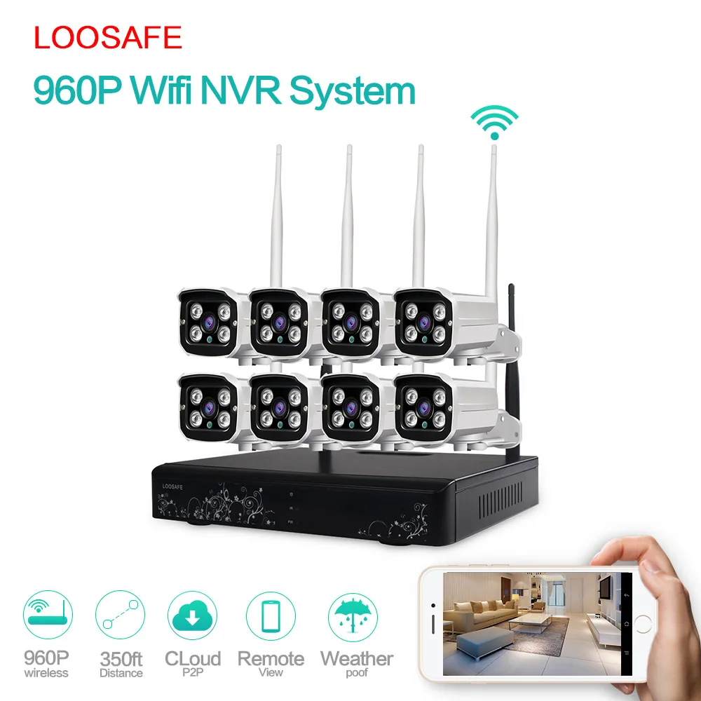 8CH 960 P HD беспроводной комплект камеры системы видеонаблюдения камеры системы безопасности для дома