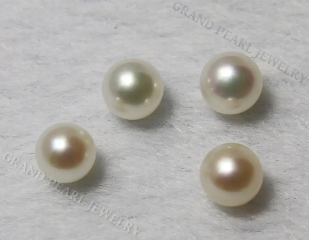 
Wholesale Half-drilled Freshwater Pearl, Loose Pearls for Earrings, Pendants, Rings, Round Pearl Jewelry, 