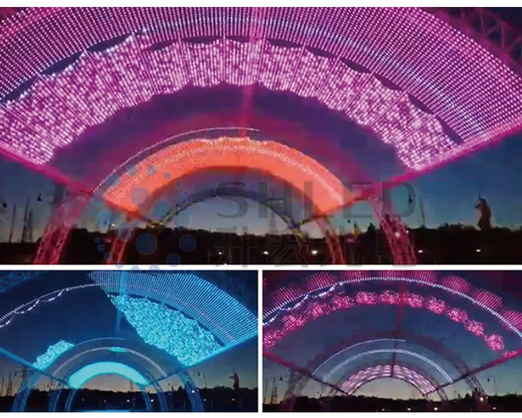 
Outdoor Usage advertising 30mm Pixels 3 leds smd 3535 2801 RGB dc12v led pixel module light 30mm led pixel for building lighting 