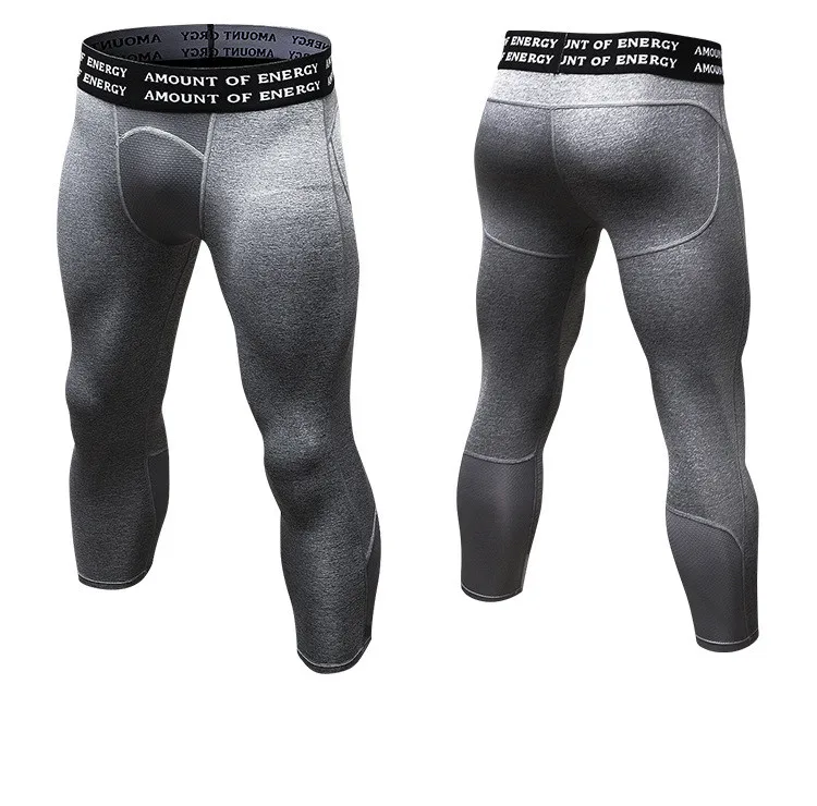 Модные сухие мужские Компрессионные спортивные брюки Baselayer леггинсы для бега