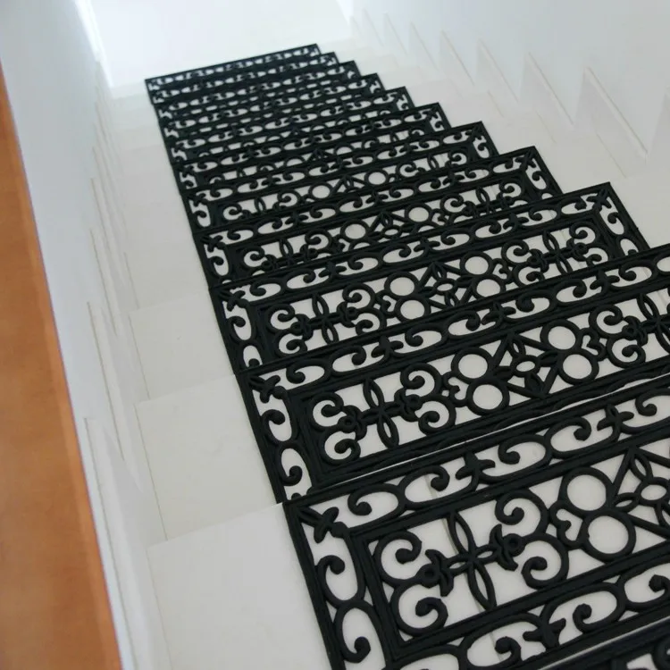 Non-slip Exterior Safety Outdoor Non Anti Slip Recycled Rubber Stair Treads