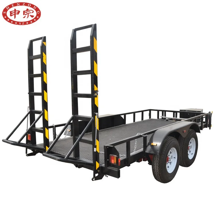 
digger trailer with oil tank car trailer with independent suspension 