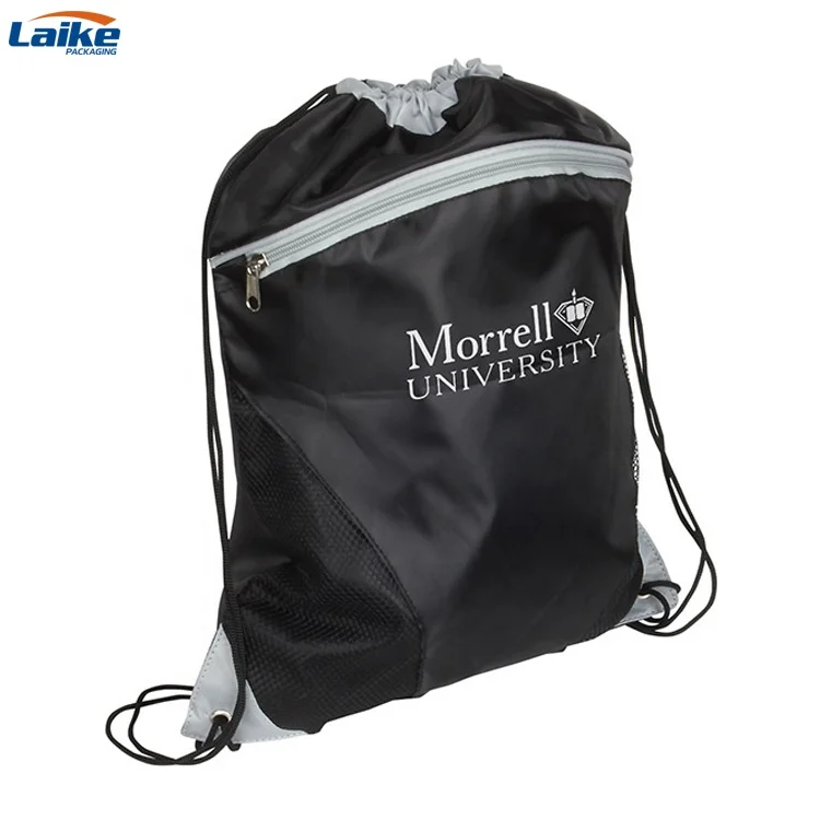 Горячая Распродажа, дешевая Прямая продажа с завода, рекламная красочная сумка из полиэстера на завязках для спортзала