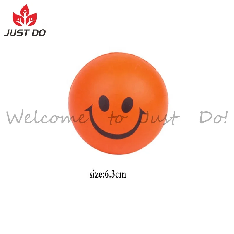 Lovely Foam PU Happy Smiley Face Squeeze Stress Ball