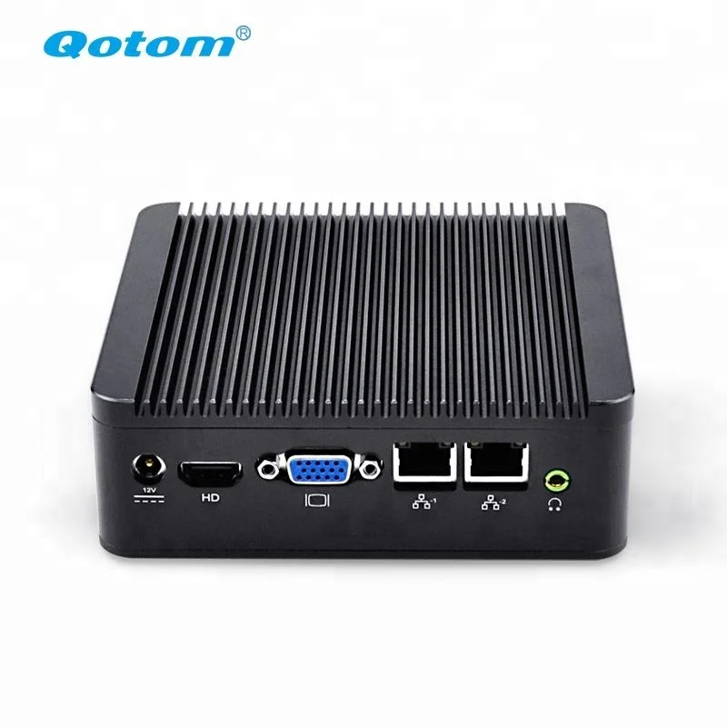 компьютер j1900/j1800 безвентиляторный linux 2 ethernet промышленных настольный компьютер Ubuntu Mini PC сервер