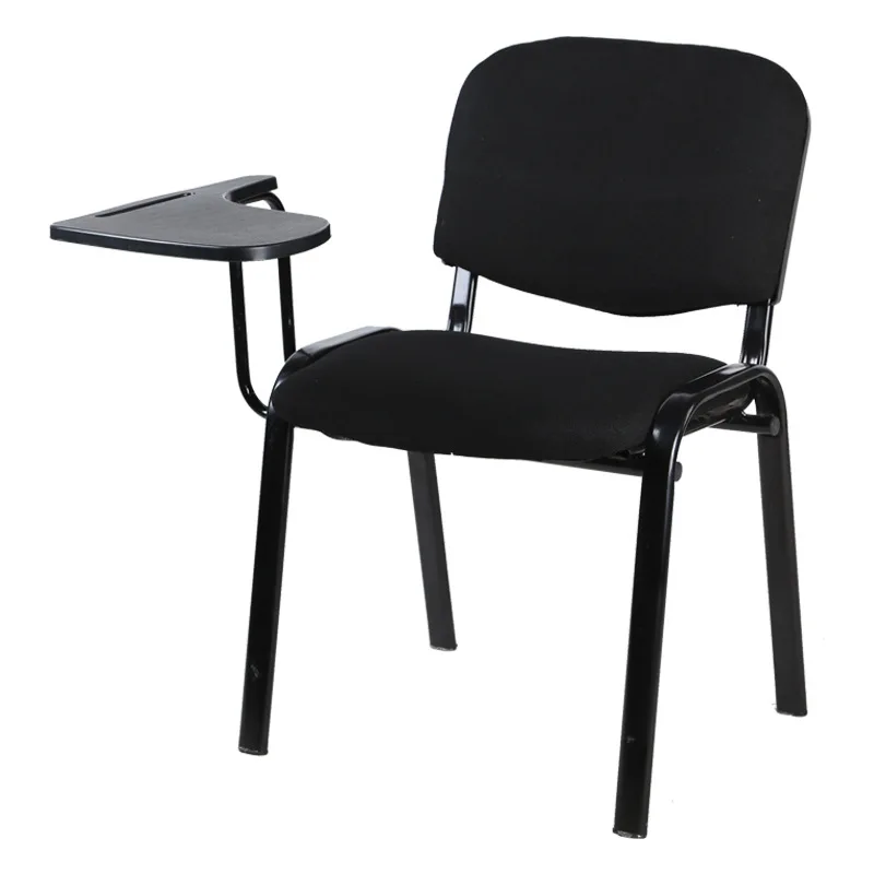 Modern Factory Price Stacking Staff Office Conference Meeting Student Chair with Writing Tablet Pad