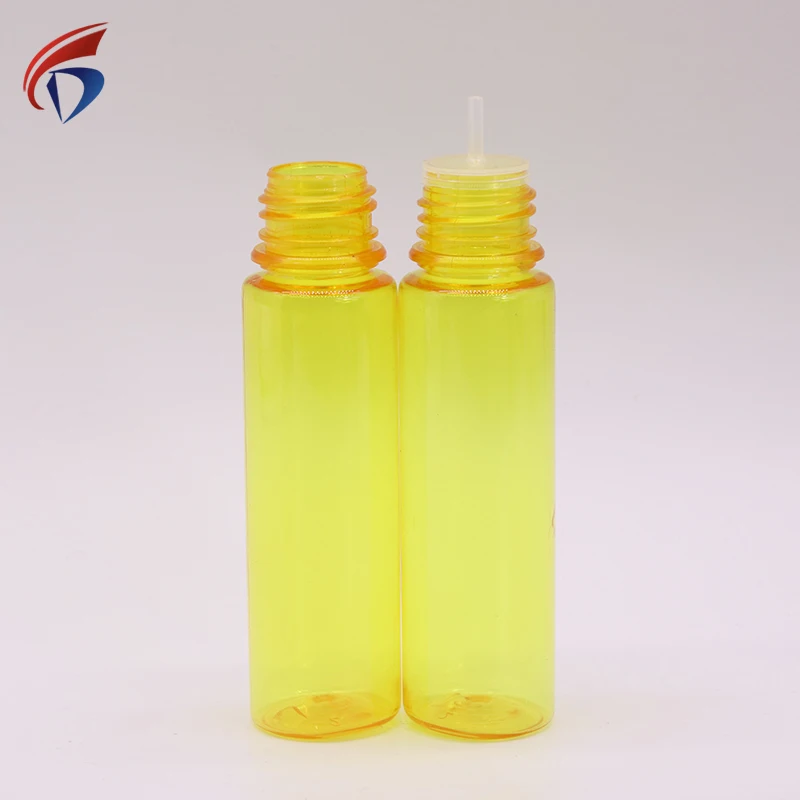 New design 60ml tamper proof 60ml Plastic bottles with threaded caps for color storage or liquid filling