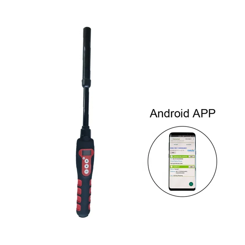 Длинный диапазон ISO11784/5 ISO14223 FDX-A FDX-B, HDX EM4102 EMID Считыватель RFID 1342 кГц Водонепроницаемый RFID считыватель для микрочип собака чип животных