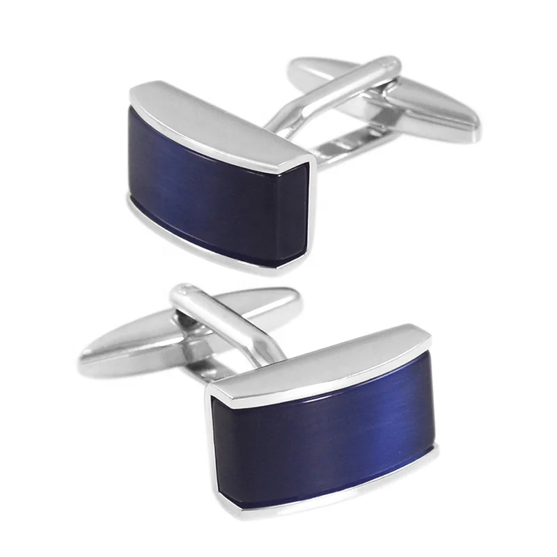 Luxury Blue Stone Cufflinks for Men, Manufacturer wholesale custom Jewelry