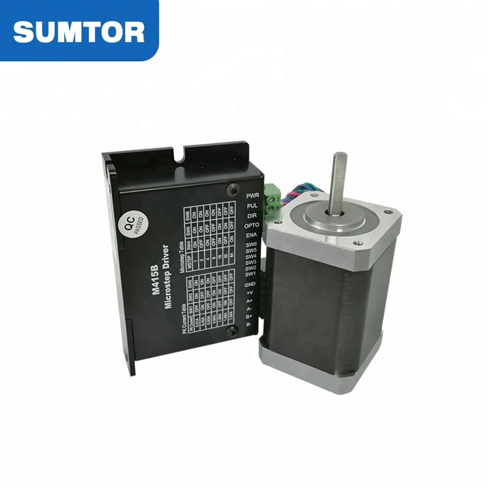 Дешевые nema 17 63 мм 1.5A с m415b комплект драйвера шагового двигателя с чпу