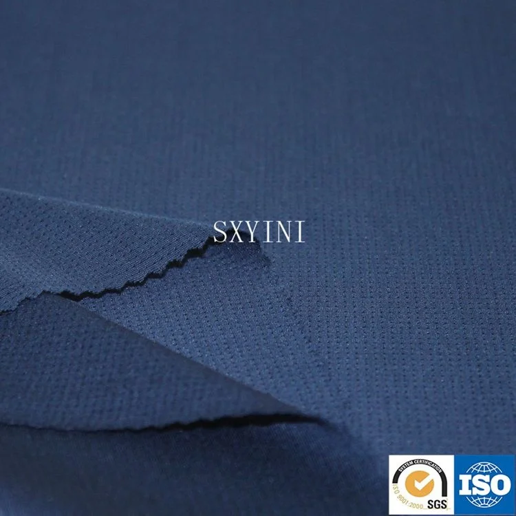 90% polyester 10%spandex elastic jacquard eyelet knitted fabric for sportswear