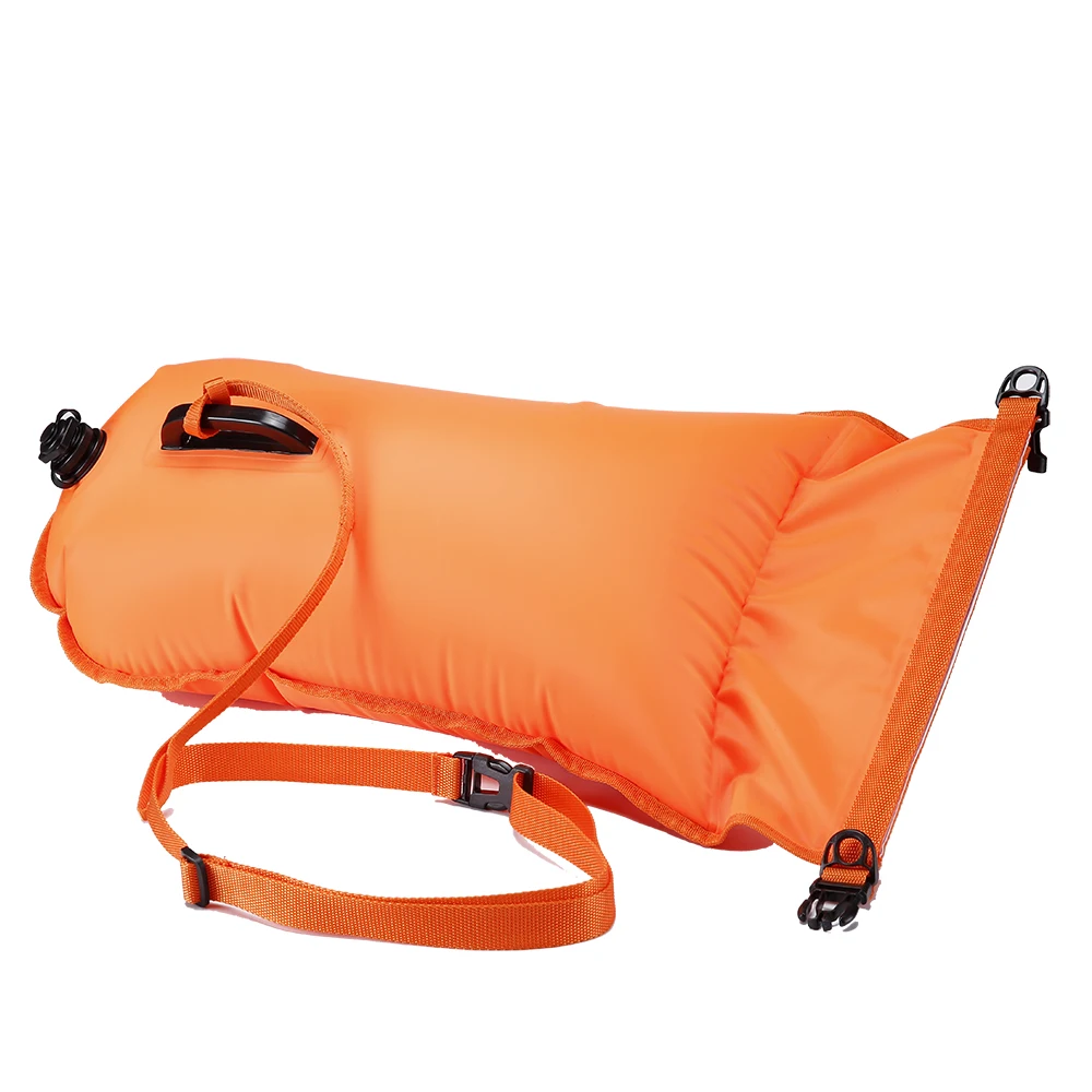 Orange Personal Open Water Swim Safety Tow Buoy 28L