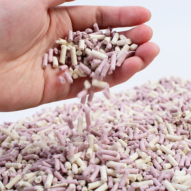 China Pet Supplies Wholesale Organic Eco Clumping blueberry Tofu Cat Litter