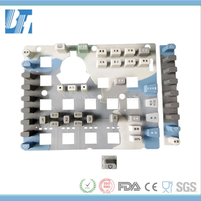 Пользовательские осциллограф силиконовые клавиатуры область прототип электрические мембранный переключатель