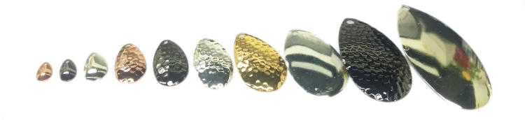 Smooth Finish Indiana Blades for DIY fishing spinner bait lure accessories spinner blade