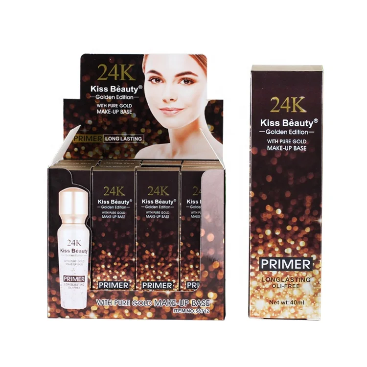 
Wholesale private label 24K Gold Edition make up base prim with pure 