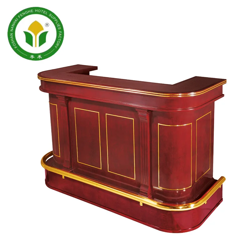 Гостиничный шкаф для чая из цельного дерева цвета вишневого красного цвета с античным дизайном