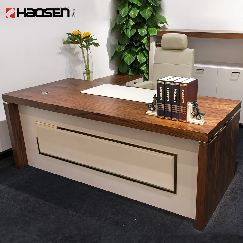 Modern style MDF 09007 Wood executive Computer desk Work office furniture executive desk use