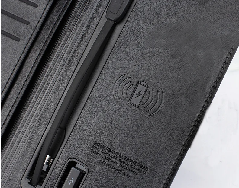 
wireless power bank with multi-function wallet fast charger 