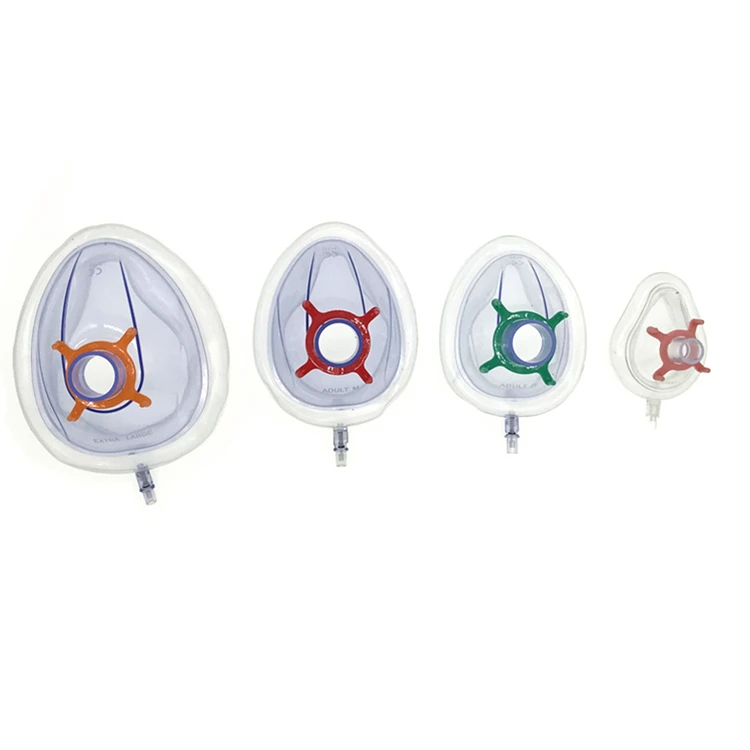 Protective Isolation Factory Making Medical Pvc Disposable Anesthesia Face Mask