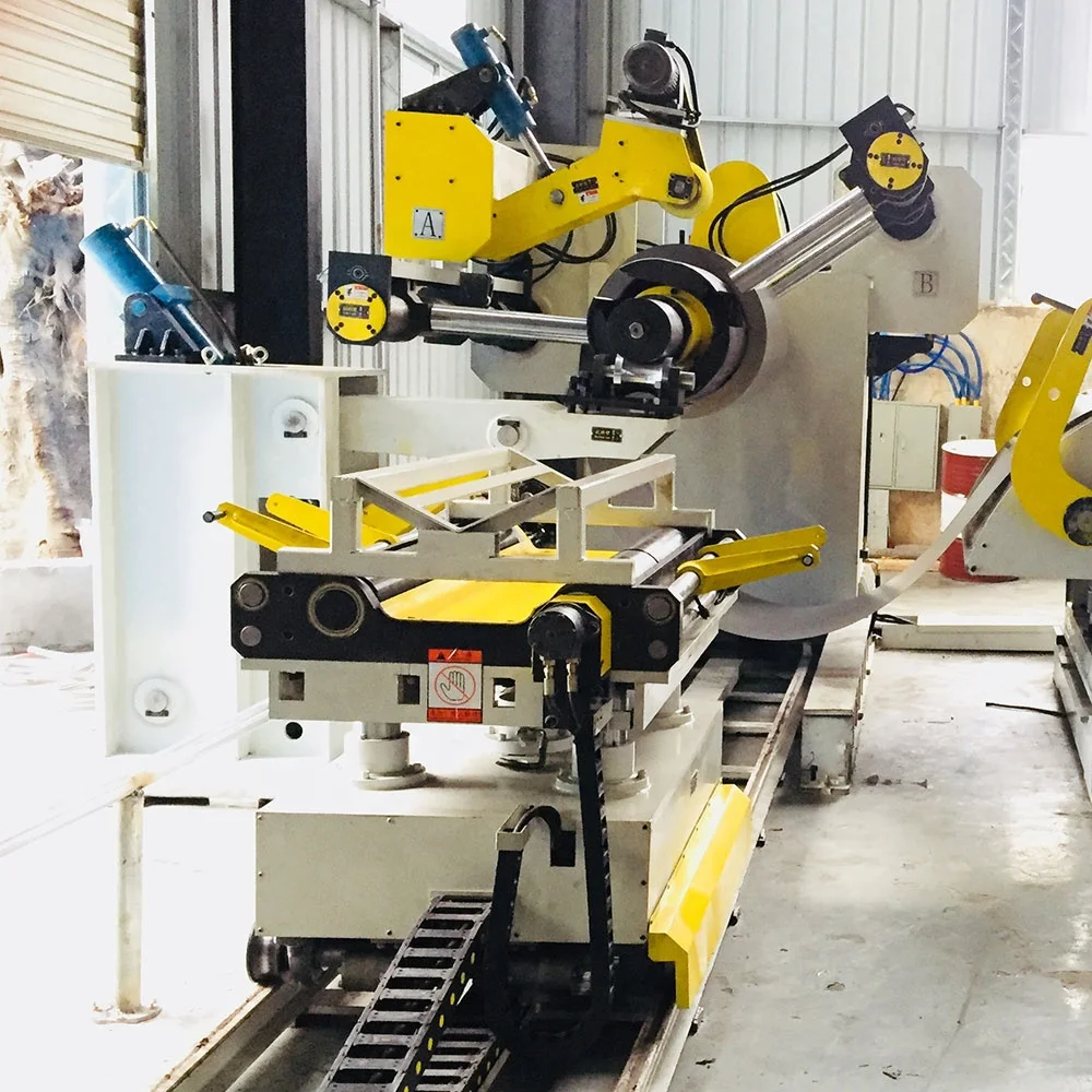 5T/8T/10T/15T гидравлическая стальная катушка декойлер тяжелый Uncoiler с катушечным автомобилем