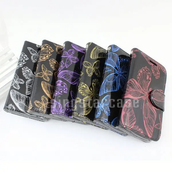 Для Sony Experia E3 кожаный чехол, бабочка кожа флип чехол для Sony Experia E3