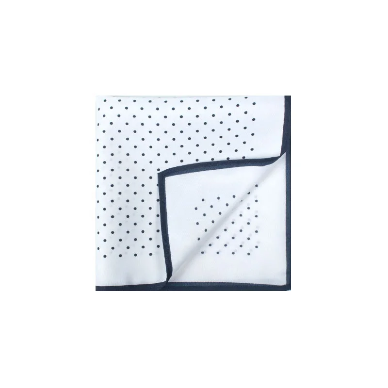 
Wholesale High Quality Mens Polyester Square Polka Dot Handkerchief 